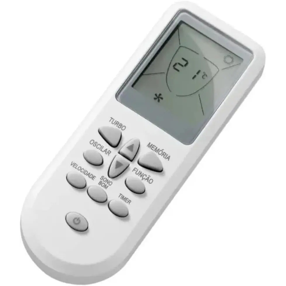 Controle Remoto Compatível com Consul Bem Estar Split – Função Turbo, Sleep e Display Iluminado