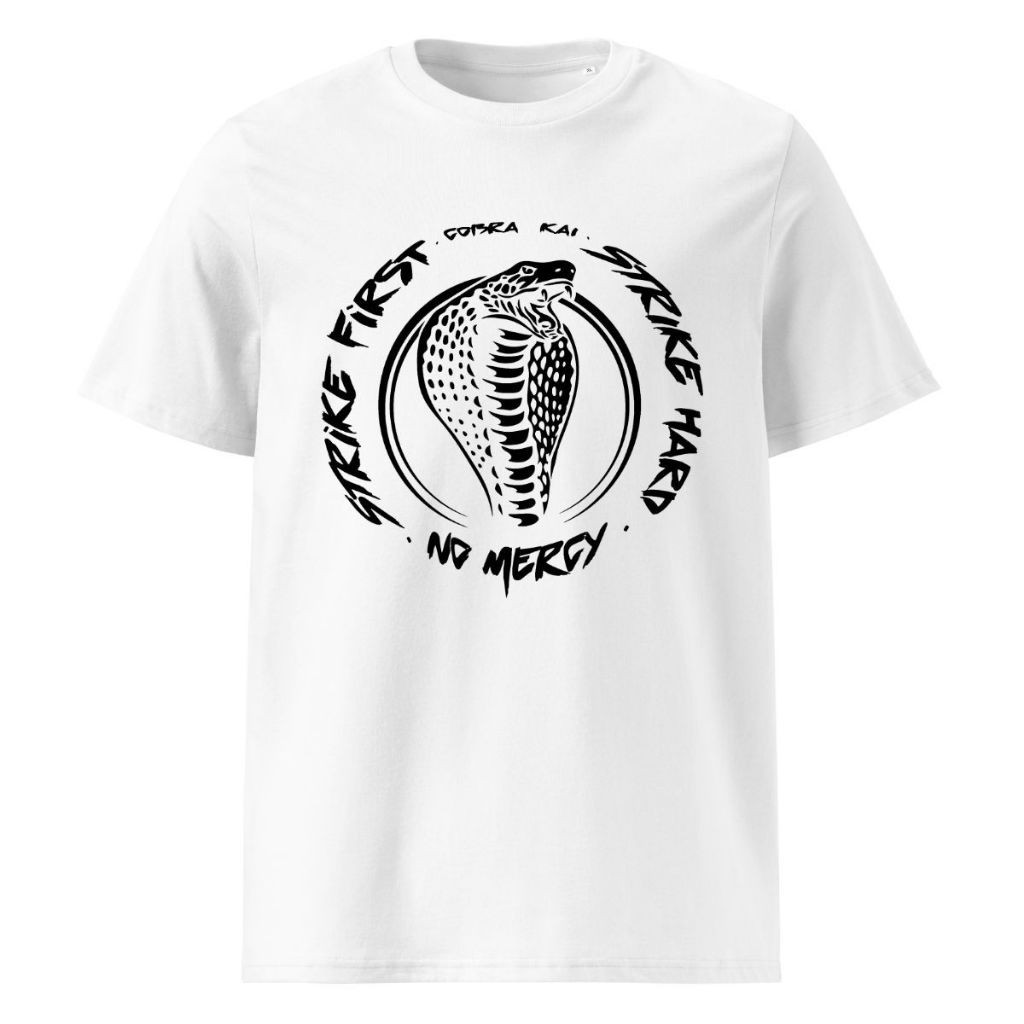 Camisa Seriado Cobra Kai Karate Kid Filme Geek Blusa 100% Algodão Camiseta Premium Adulto Unissex Masculino Feminino