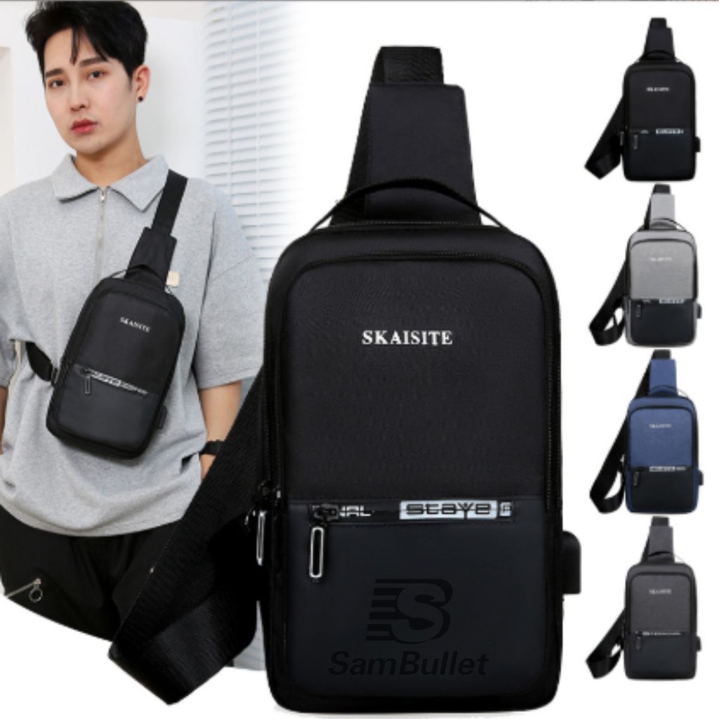 Bolsa Masculina Bag Mochila de Peito Tiracolo Pochete  Transversal Masculina - FTL-X008