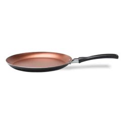 Tapioqueira Panquequeira Topázio 590ml 22cm Antiaderente Cinza Range Brinox - 7233/369