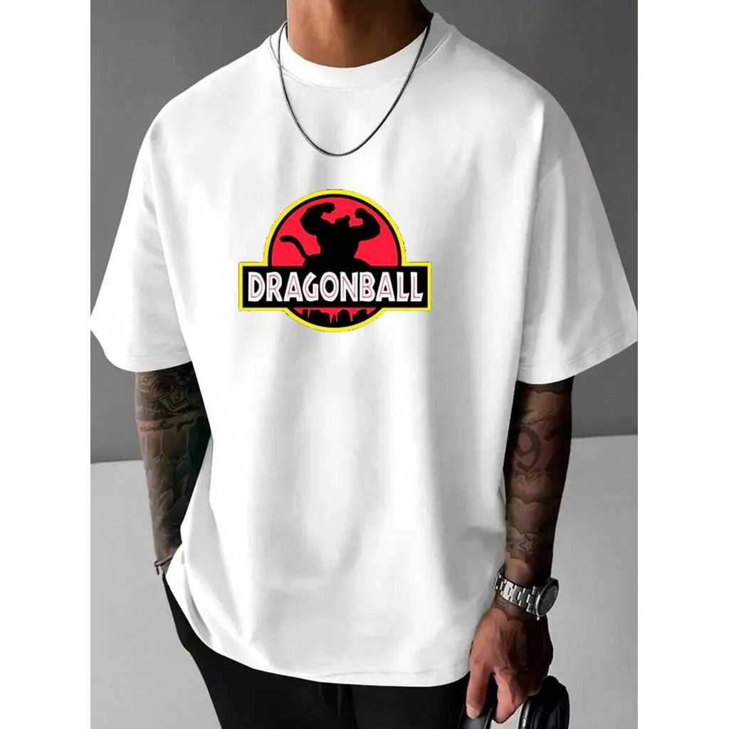 Camiseta Goku Gorila Dinossauro Filme Parque Cultura Japonesa Desenho Meme Camisa Blusa Unissex Masculino 100% Algodão