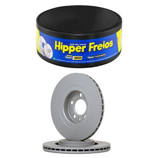 Par Disco de Freio Ventilado SPACEFOX Aro 15 Hipper Freios HF81 em Oferta na Shopee