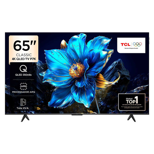 Smart TV TCL 65 Polegadas 65P7K 4K UHD QLED Google Tv em Oferta na Shopee