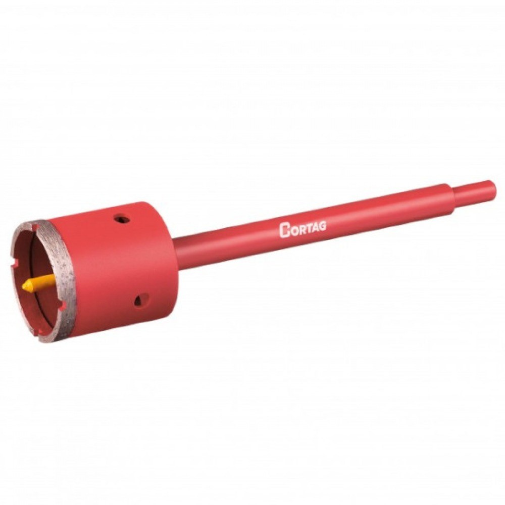 Serra copo diamantada 53 mm com haste de 3/8' - 61421 - Cortag - Home & Living