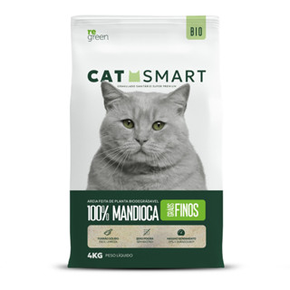 Areia Cat Smart GRÃOS FINOS Biodegradável Para Gatos 100% Mandioca 4 kg em Oferta na Shopee