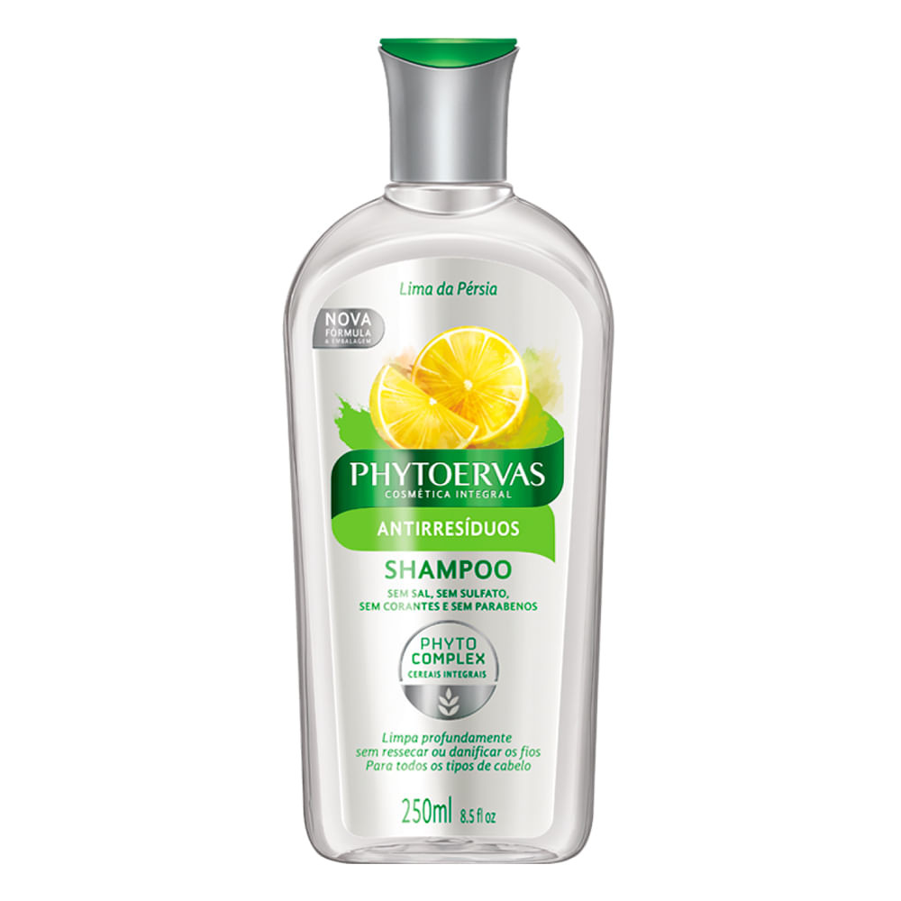 Shampoo Phytoervas Antirresíduos Sem Sal com 250ml - Beauty
