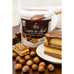 Creme de Avelã 1,005 Kg – Recheio Gourmet para Bolos, Tortas, Doces e Confeitaria Profissional
