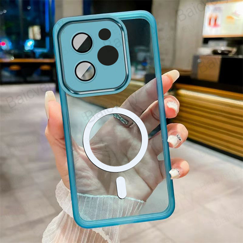 Capa De Telefone Para OPPO Realme NOTE 70 4G/Nota 70T 4G Macia Anti-Queda Câmera Com Adesivo Magnético em Oferta na Shopee