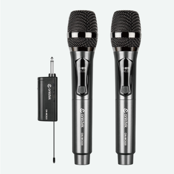 Kit 2 Microfones Sem Fio Recarregáveis UHF Até 50m 3.7Vdc em Oferta na Shopee