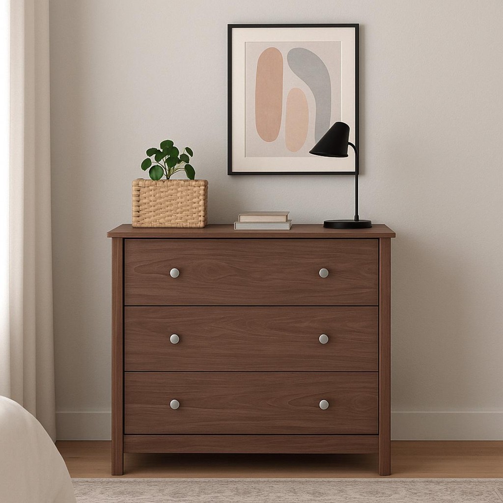 Cômoda Ditália 3 Gavetas DM-219 Diamond em Oferta na Shopee