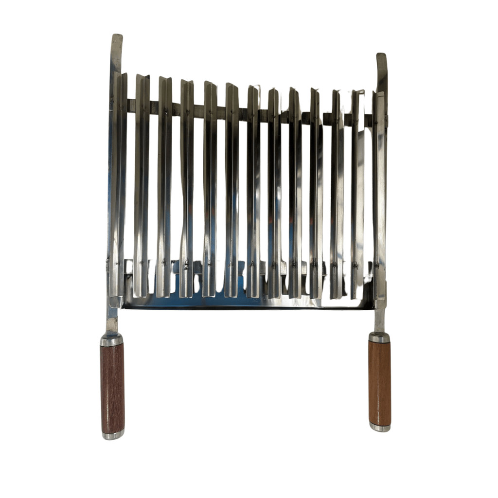 Grelha inox Com Recolhedor De Graxa 32X40cm
