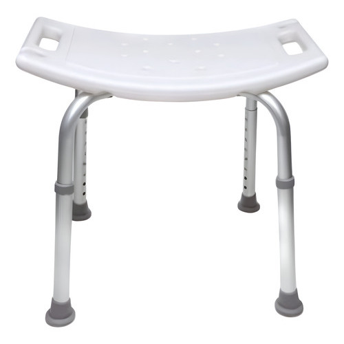Banqueta Banho S/ Encosto Banco Cadeira Alumínio Idoso 100kg