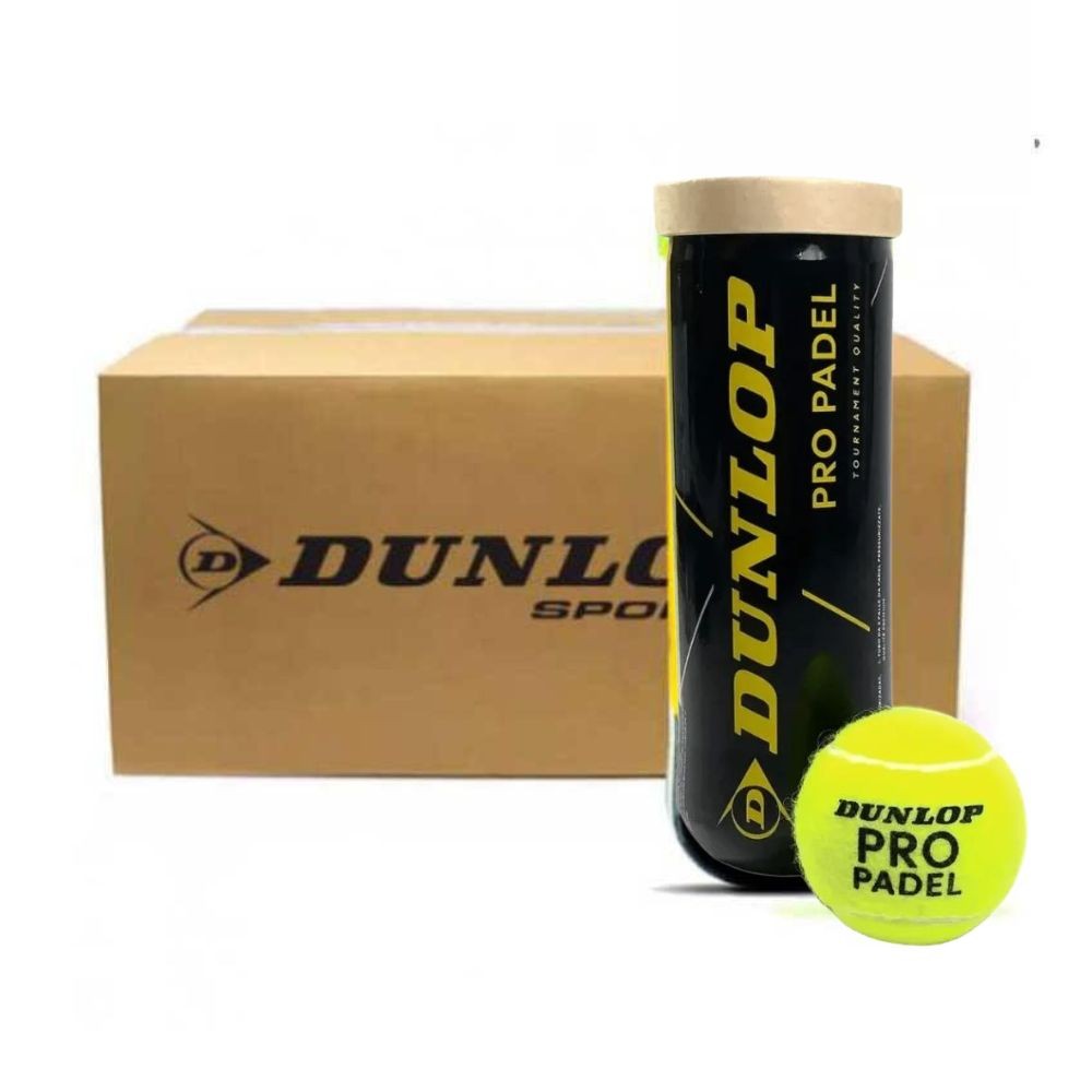 Bola de Tênis Dunlop Pro Padel - Caixa c/ 24 Tubos