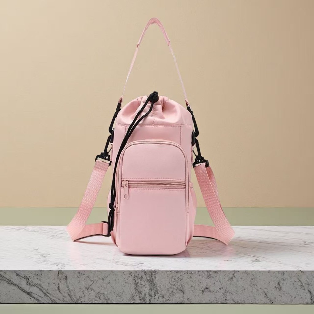 Bolsa Transversal De Ombro para Garrafa de Água Alça Ajustável - Ideal Academia e Presente