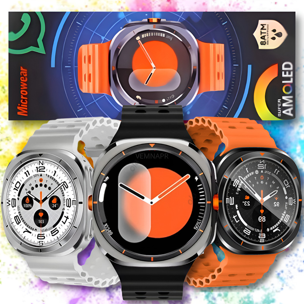 Relógio Inteligente Smartwatch SU01 Série 11 Tela OLED 1.43 Memória1GB Resistência GPS Bateria Longa