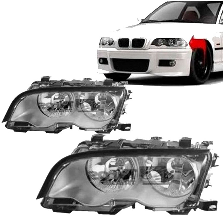 Farol Bmw S3 99 2000 2001 Cromado Com Motor