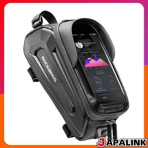 Bolsa para tubo superior de bicicleta ROCKBROS, bolsa para quadro de bicicleta de estrada com suporte para smartphone, 