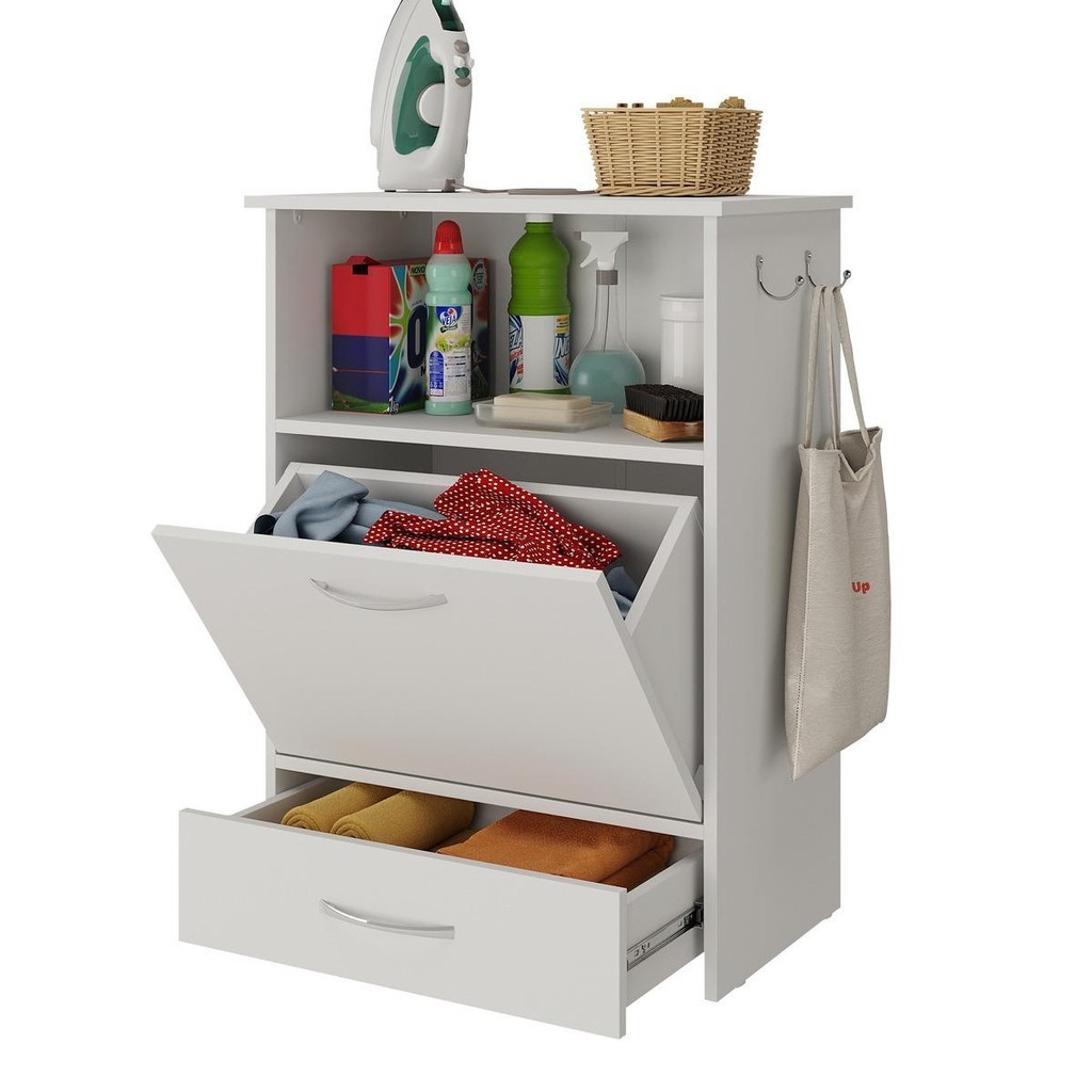 Balcão de Lavanderia Multiuso 1 Porta 1 Gaveta Multimóveis MP5057 - Home & Living