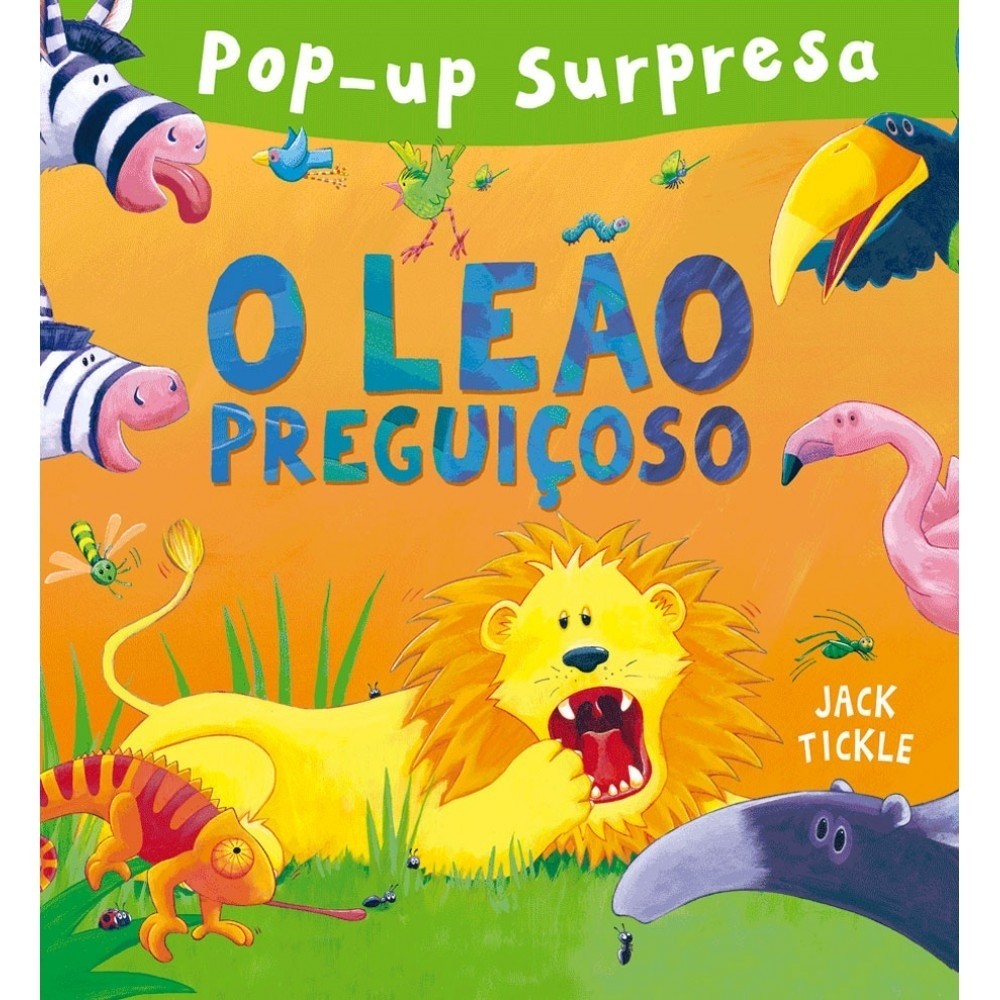 Livro Pop-up O leão preguiçoso