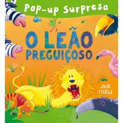 Livro Pop-up O leão preguiçoso