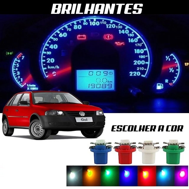 Led Painel Gol G4 Led T5 2 Peças