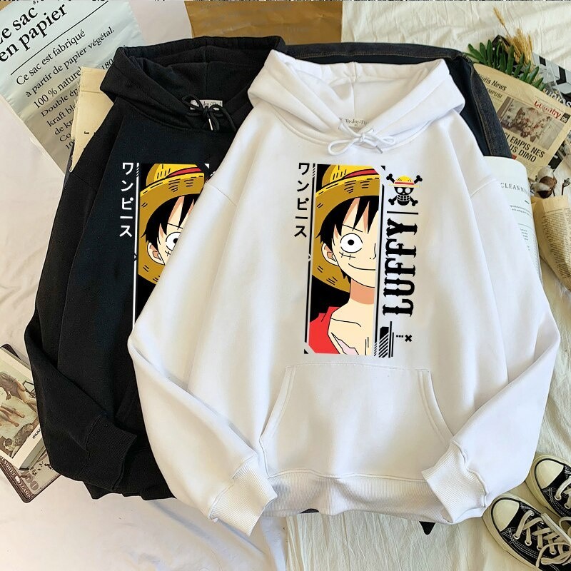 Hot Comics One Piece Luffy Impressão Gráficos Hoodies Das Mulheres Dos Homens Casual Hipster Roupas Hip Hop Moletom Com Capuz Primavera Tops Envio Imediato
