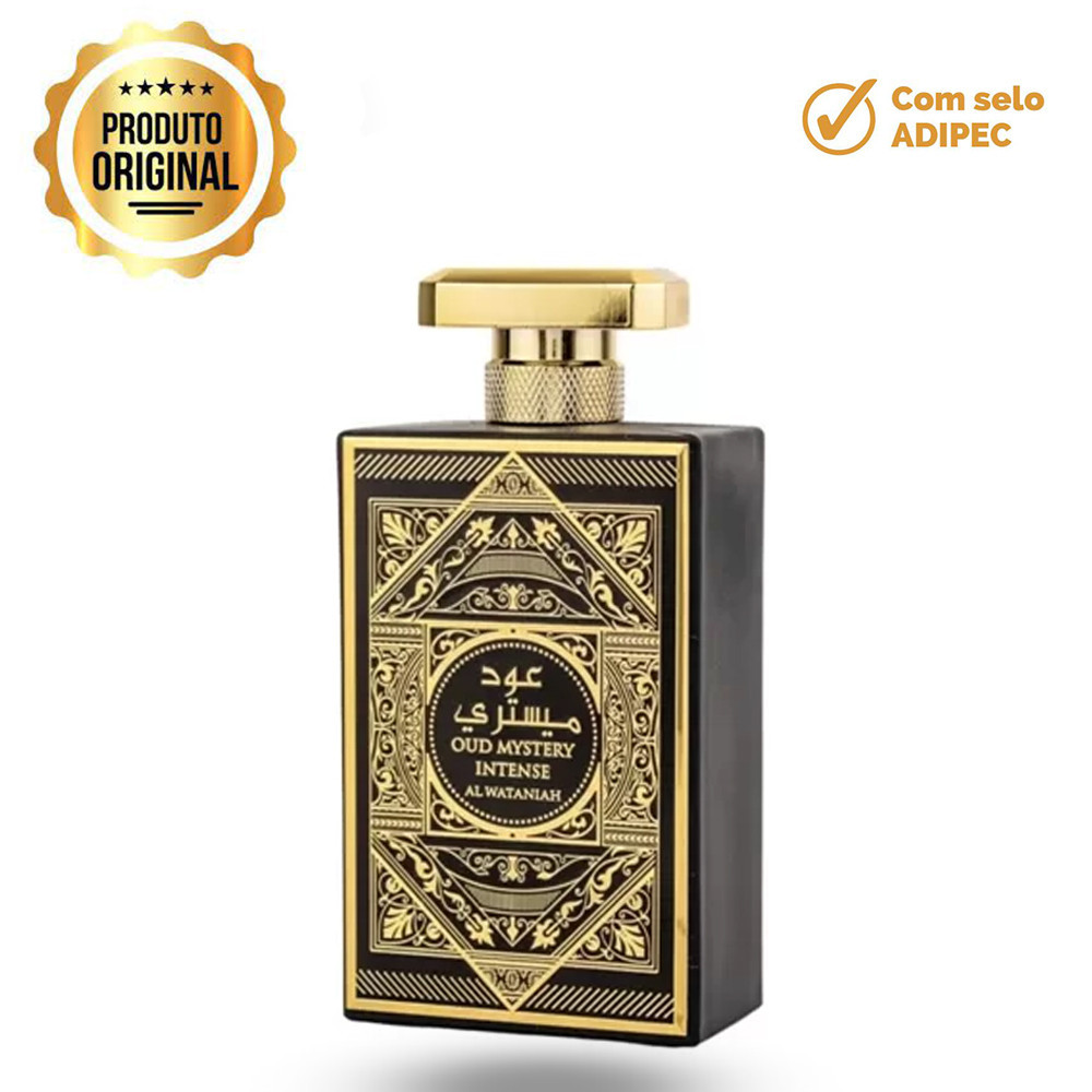 Perfume Oud Mystery Intense Al Wataniah EDT Masculino 100ml