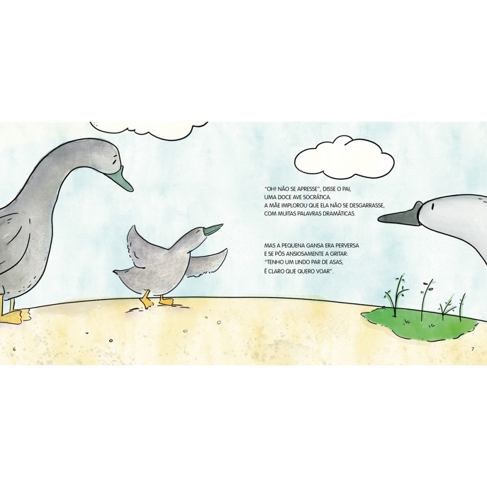 Livro Literatura infantil A gansa dos ovos de ouro