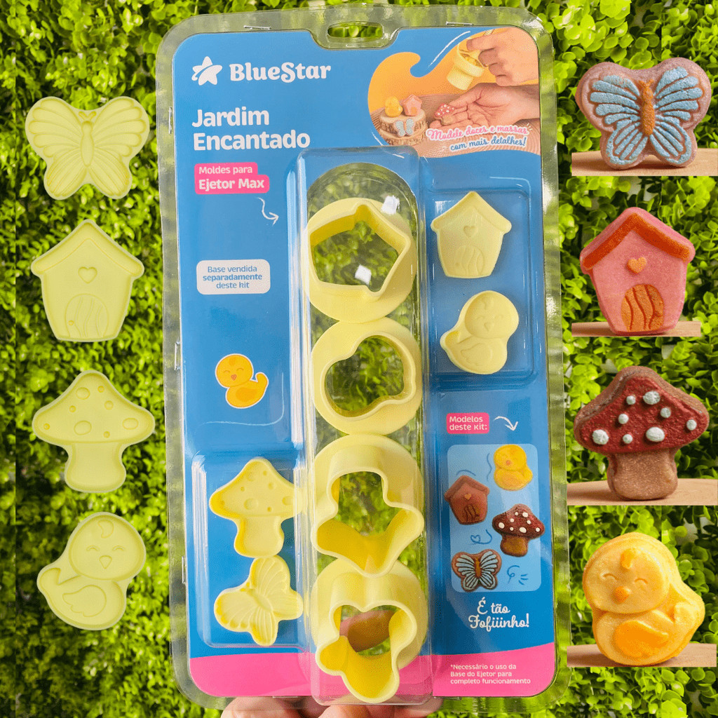 Ejetor Max Lançamento Modelador Borboleta Jardim Encantado Doces Brigadeiros Blue Star em Oferta na Shopee