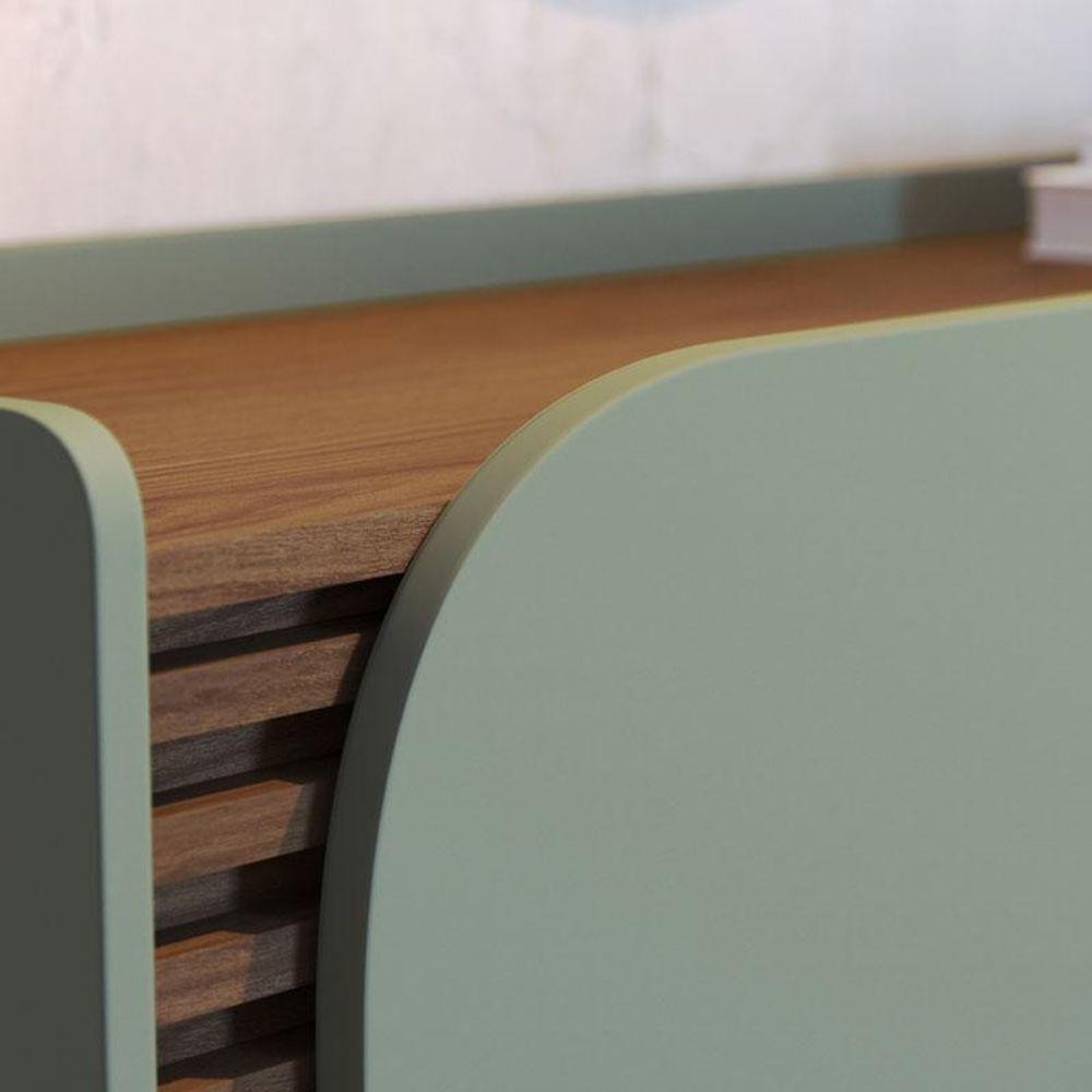 Detalhes do Aparador Buffet Ambiente Jurerê Hortelã Amêndoa - Colibri