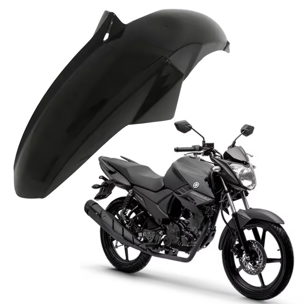 PARALAMA DIANTEIRO YS FAZER 150 PRETO FOSCO 2021 2024 2025 PARAMOTOS YAMAHA