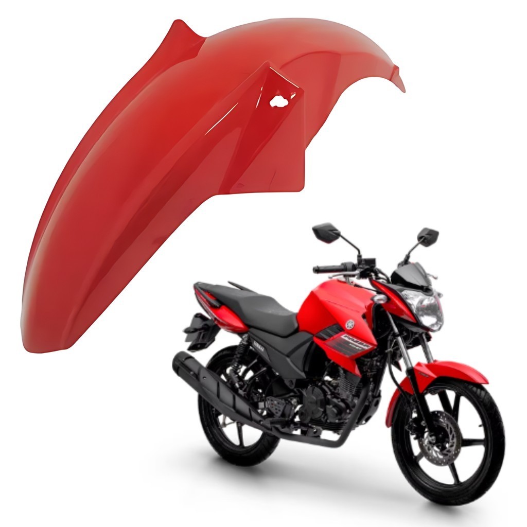 PARALAMA DIANTEIRO VERMELHO FAZER 150 FACTOR 125 150 2021 2022 2023 2024 2025 PARAMOTOS YAMAHA