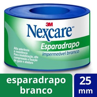 Esparadrapo Impermeavel Nexcare Branco 25MM X 3M em Oferta na Shopee