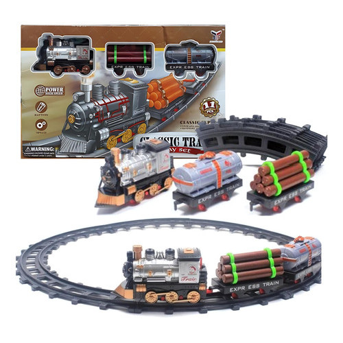 Trem Ferrorama Classictrain Eletrico Grande Trenzinho Vagões Play Set Brinquedo Divertido