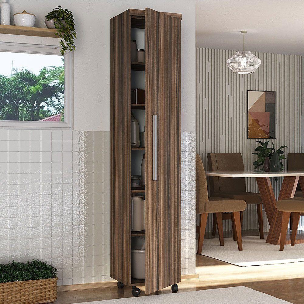 Armário Multiuso 1 Porta Com 5 Prateleiras 1402 Ilan San Remo - Home & Living