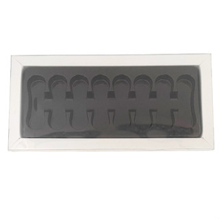 Caixa Língua de Gato - Branco - 8 cavidades - 5 unidades - Crystal - Rizzo em Oferta na Shopee