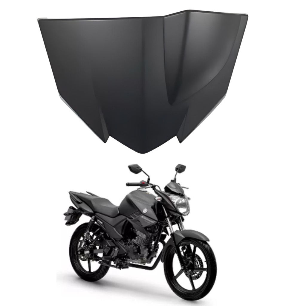 CARENAGEM PAINEL FRONTAL SUPERIOR FAZER 150 PRETO FOSCO 2022 TODOS MODELOS PARAMOTOS YAMAHA
