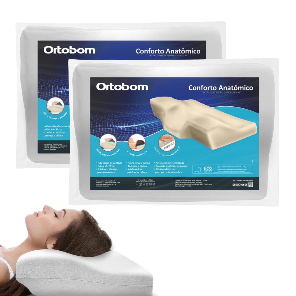 Travesseiro Ortopédico Ortobom: Onde Comprar | BuscaProdutos