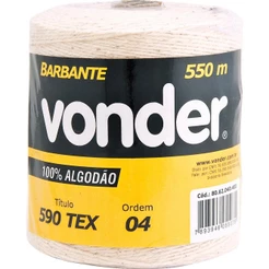 Barbante algodao 4x8 270 metros - Vonder