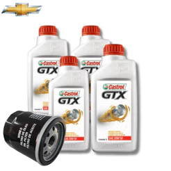 KIT REVISÃO 4 CASTROL 20W50 + FILTRO (GM)