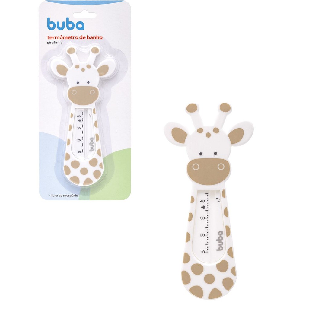 Termômetro de Banho Girafinha Bege 18804 - Buba em Oferta na Shopee