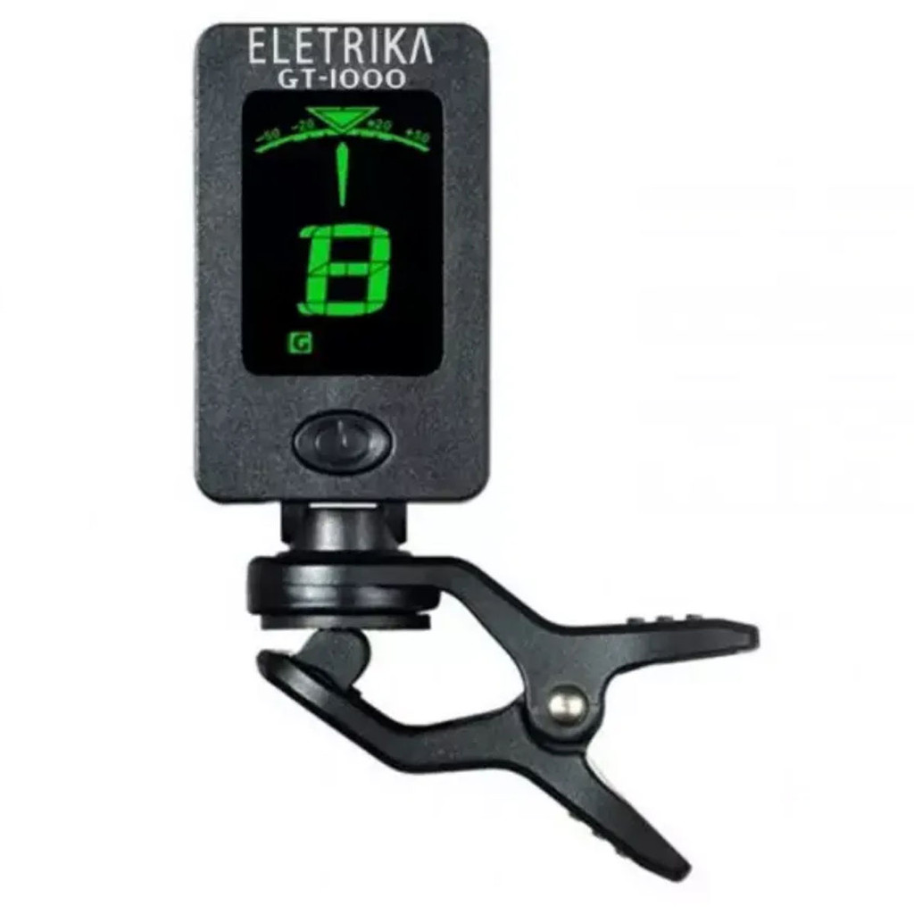 Afinador Clip Cromático Profissional de Contato GT1000 Eletrika