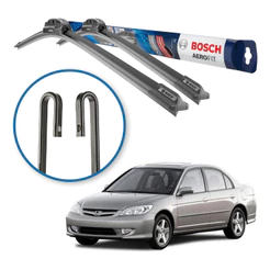 Par Limpador Original Bosch Honda Civic 2002 2003 2004 2005