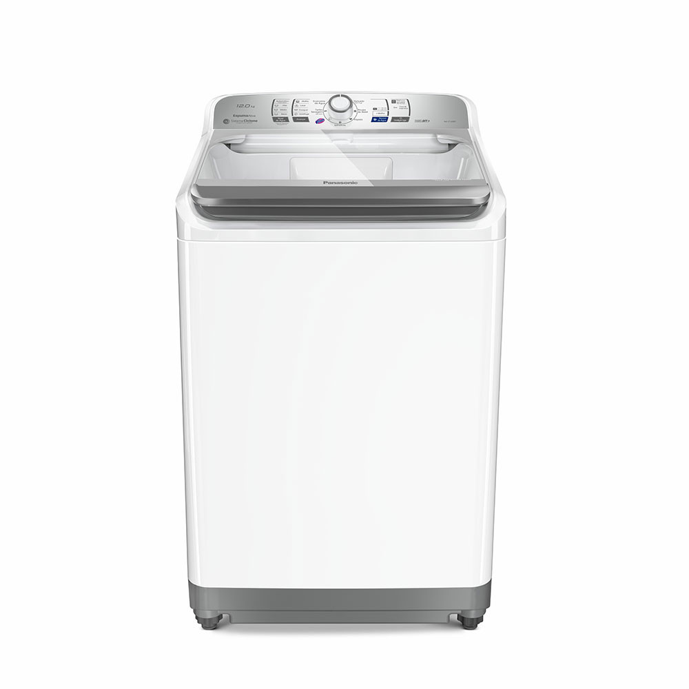 Lavadora de Roupas Panasonic 12Kg Lavagem Ciclone NA-F120B1 Branca 110V
