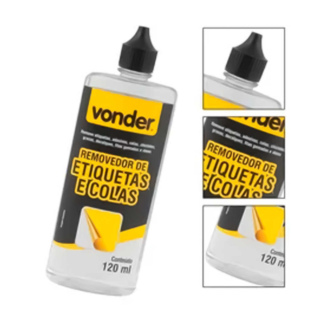Removedor De Etiquetas E Colas Adesivos 120ml Uso Profissional Plástico Metal Vidro E Muito Mais - Home & Living