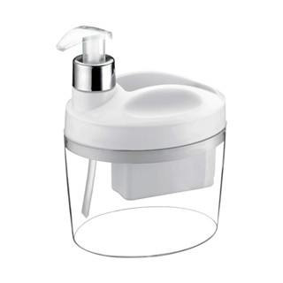 Dispenser Porta Detergente Bucha Dosador Pia Sabão Liquido Cozinha Bancada Branco Arthi em Oferta na Shopee