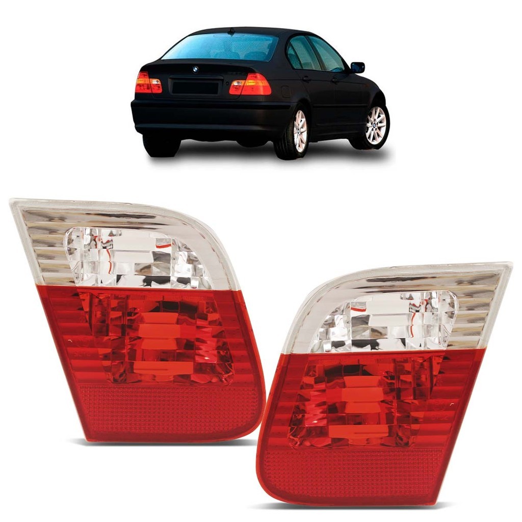 Lanterna Traseira Series 3 2002 2003 2004 2005 2006 Bicolor Porta-Malas Lente Lisa em Acrílico em Oferta na Shopee