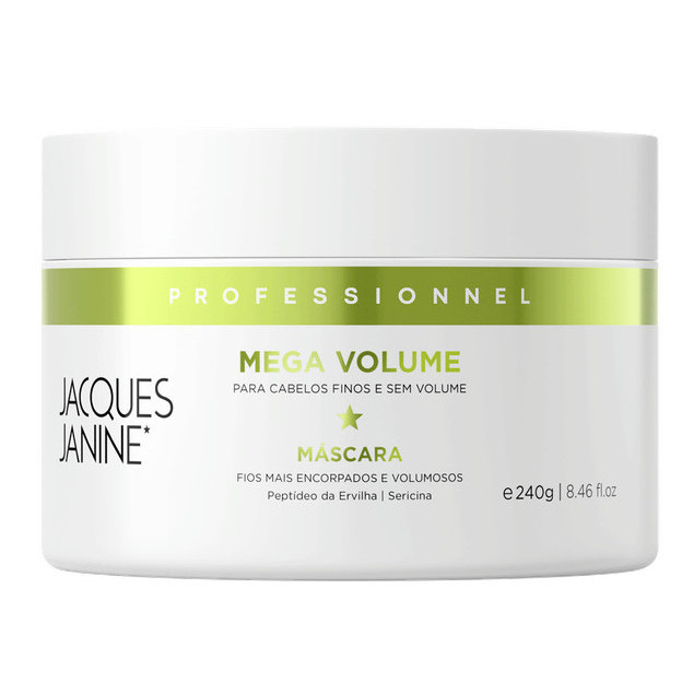 Máscara Tratamento Creme Mega Volume Jacques Janine 240g