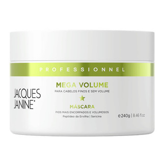 Máscara Tratamento Creme Mega Volume Jacques Janine 240g em Oferta na Shopee