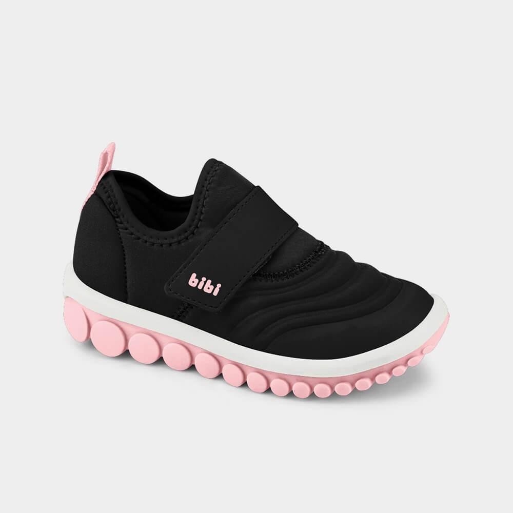 Tênis Infantil Bibi Roller 2.0 Preto com Rosa 1155286 - Baby & Kids Fashion